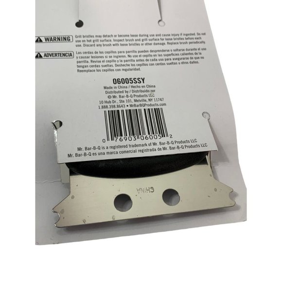 Grill Brush Stainless Steel MR. Bar-B-Que 16" Scraper New 06005SSY - Picture 8 of 9